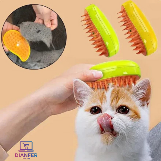 Cepillo vaporizador 3 en 1 para tu mascota
