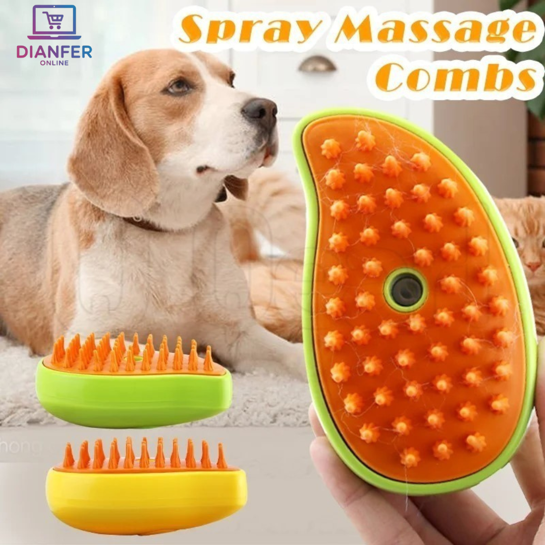 Cepillo vaporizador 3 en 1 para tu mascota